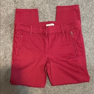 LOFT Skinny Pants in Cranberry